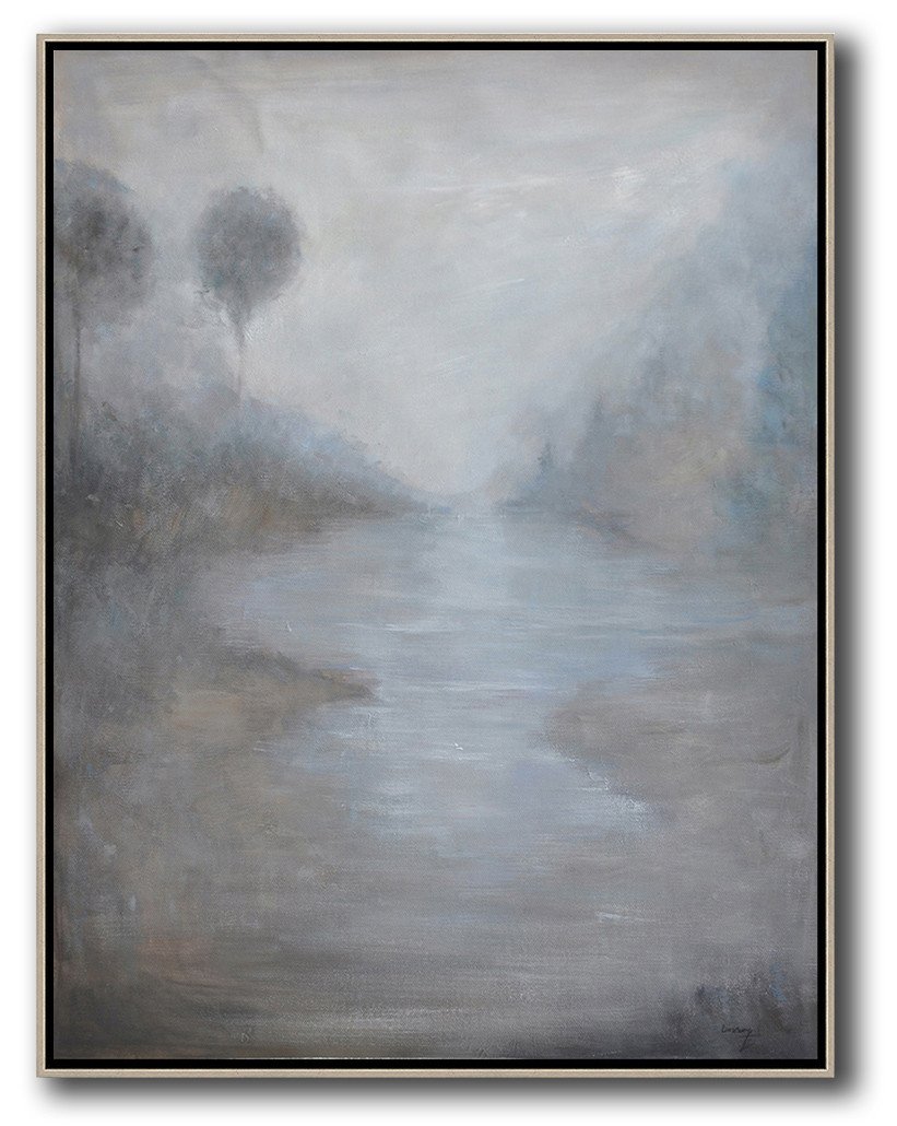 Hand-painted oversized abstract landscape painting by Jackson landscape paintings for sale